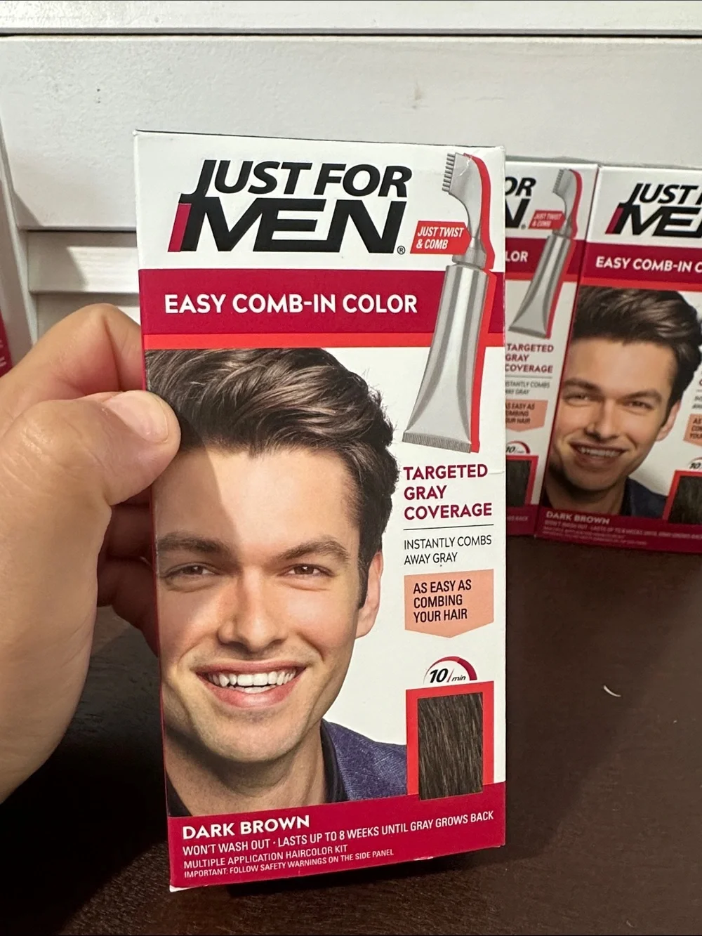 Set Easy Comb-In Color – Dark Brown Men’s Hair Color